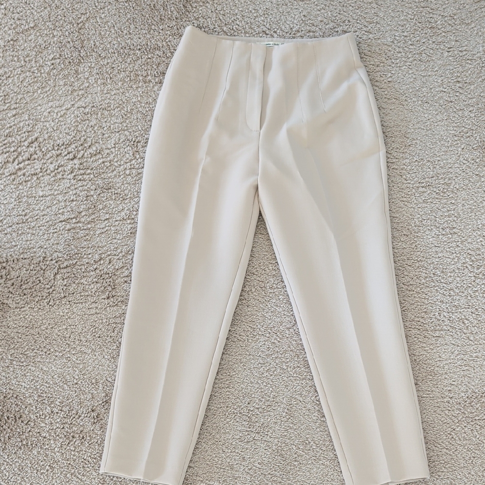 Abercrombie & Fitch Women's Cream Dress Pants